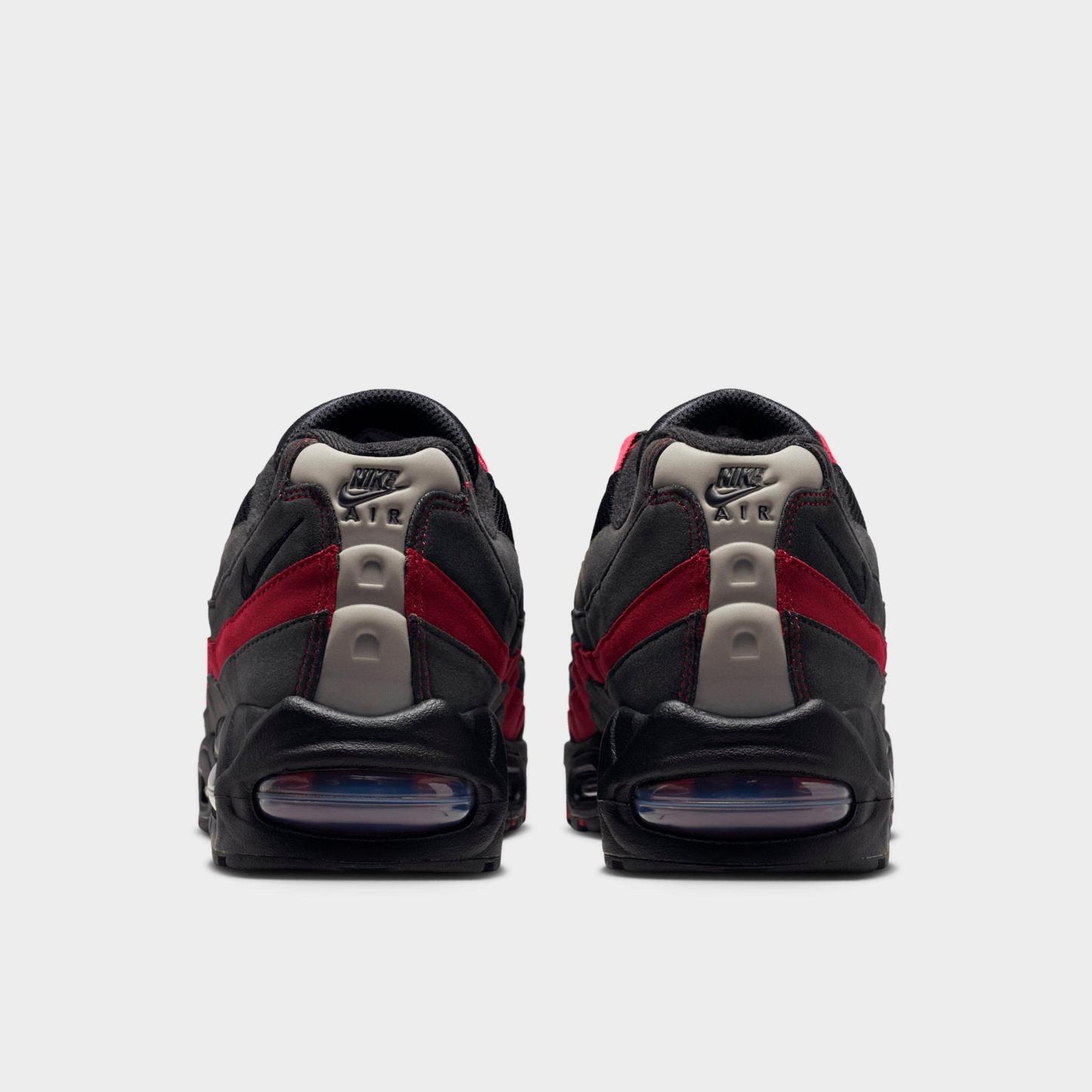 Men's Nithtke Air Max 95 Big Bubble Scorpion Casual Shoes - Part 1 - Black/Team Crimson/Wolf Grey/Black - Back view