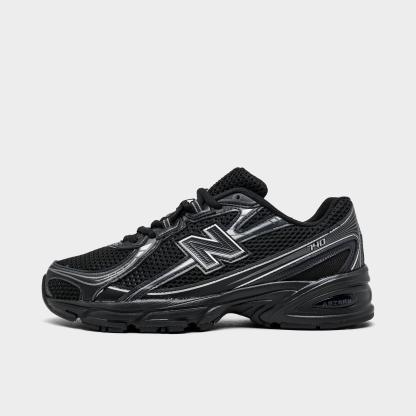 Big Kids' New Balance 740 Casual Shoes - Black/Silver Metallic - view 1