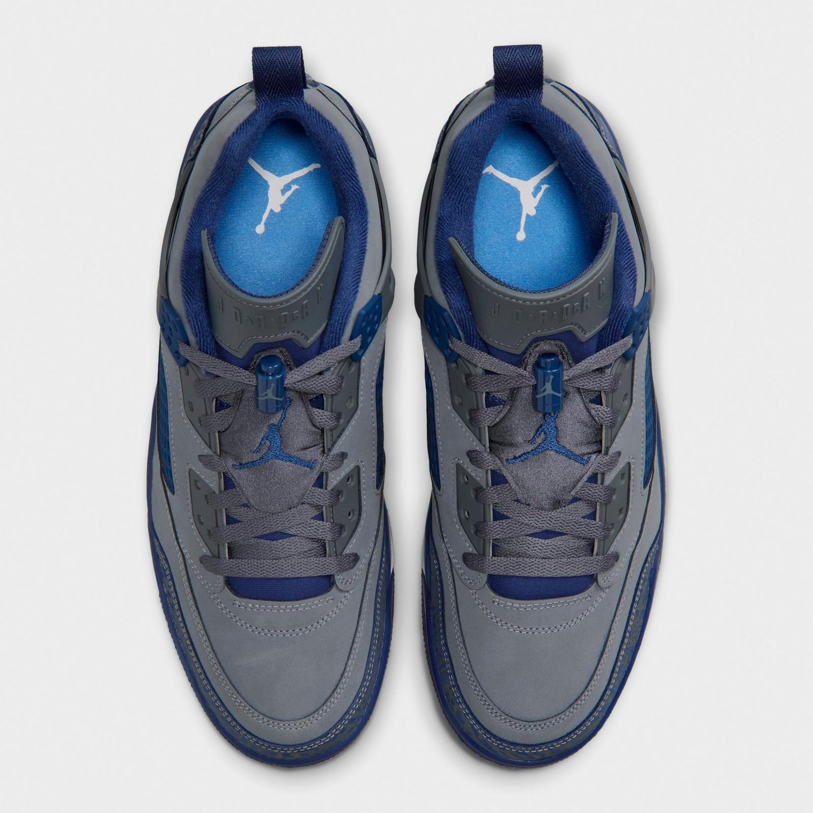 Men's Jordan Spizike Low SE Casual Shoes - Flint/University Blue/White/Navy - Left shoe facing left. Outside of the shoe. - view 5