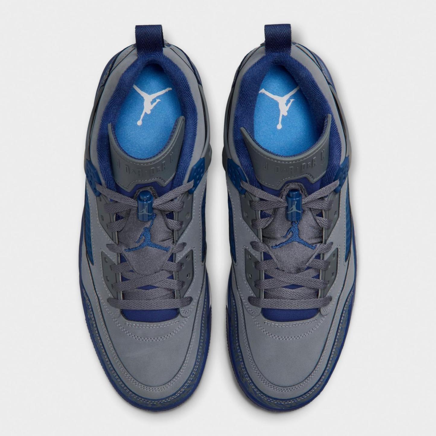 Men's Jordan Spizike Low SE Casual Shoes - Flint/University Blue/White/Navy - Left shoe facing left. Outside of the shoe. - view 5