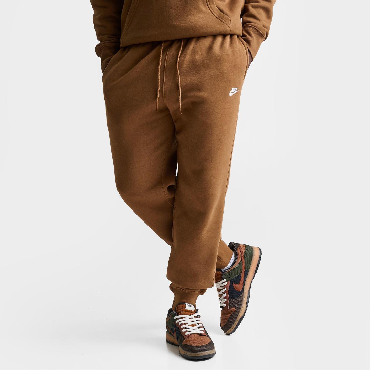 Men's Nithtke Club Fleece Premium Jogger Pants - Part 1 - Ale Brown/Ale Brown/White