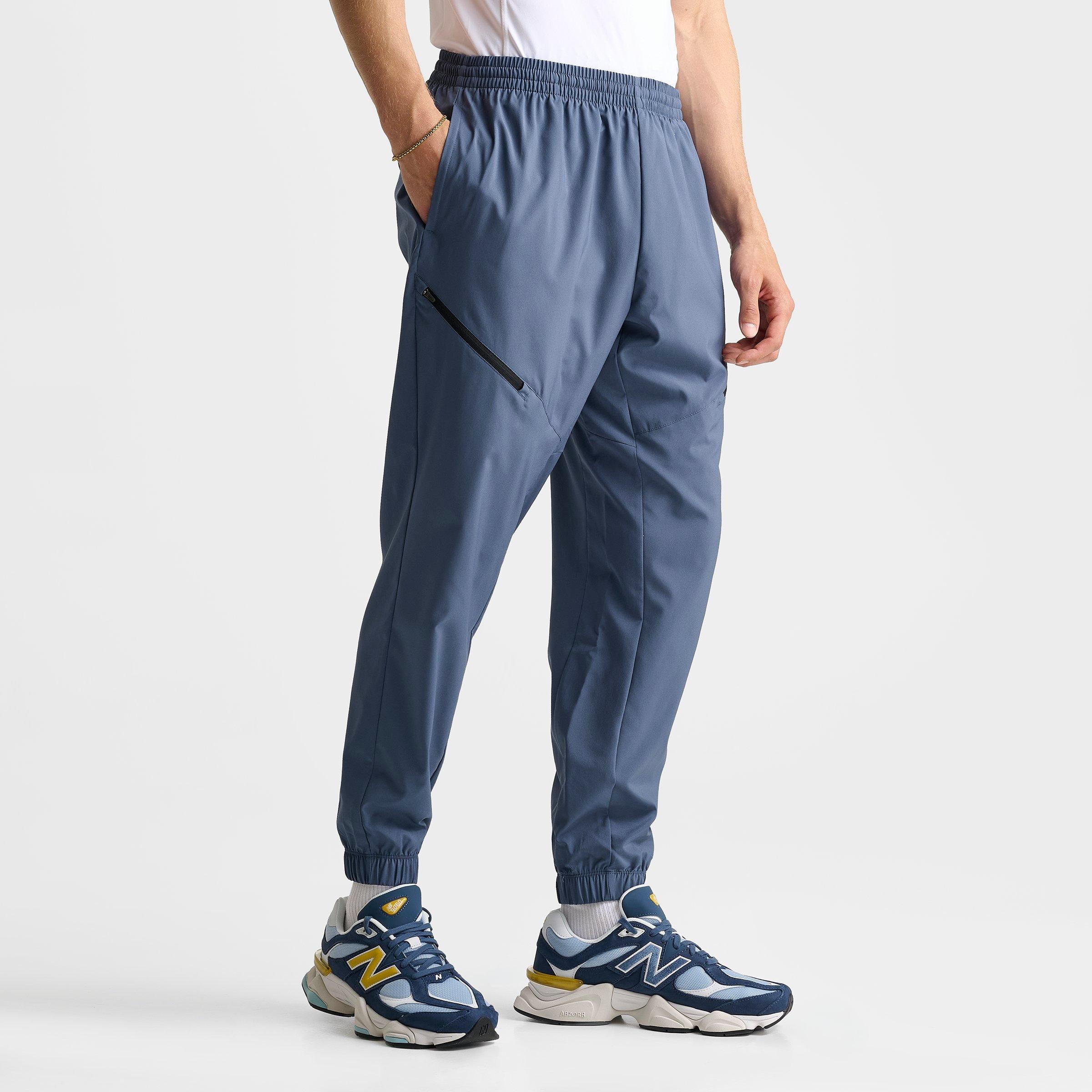 Men's New Balance Woven Zip Pocket Jogger Pants - Navy/Vintage Indigo - view 3