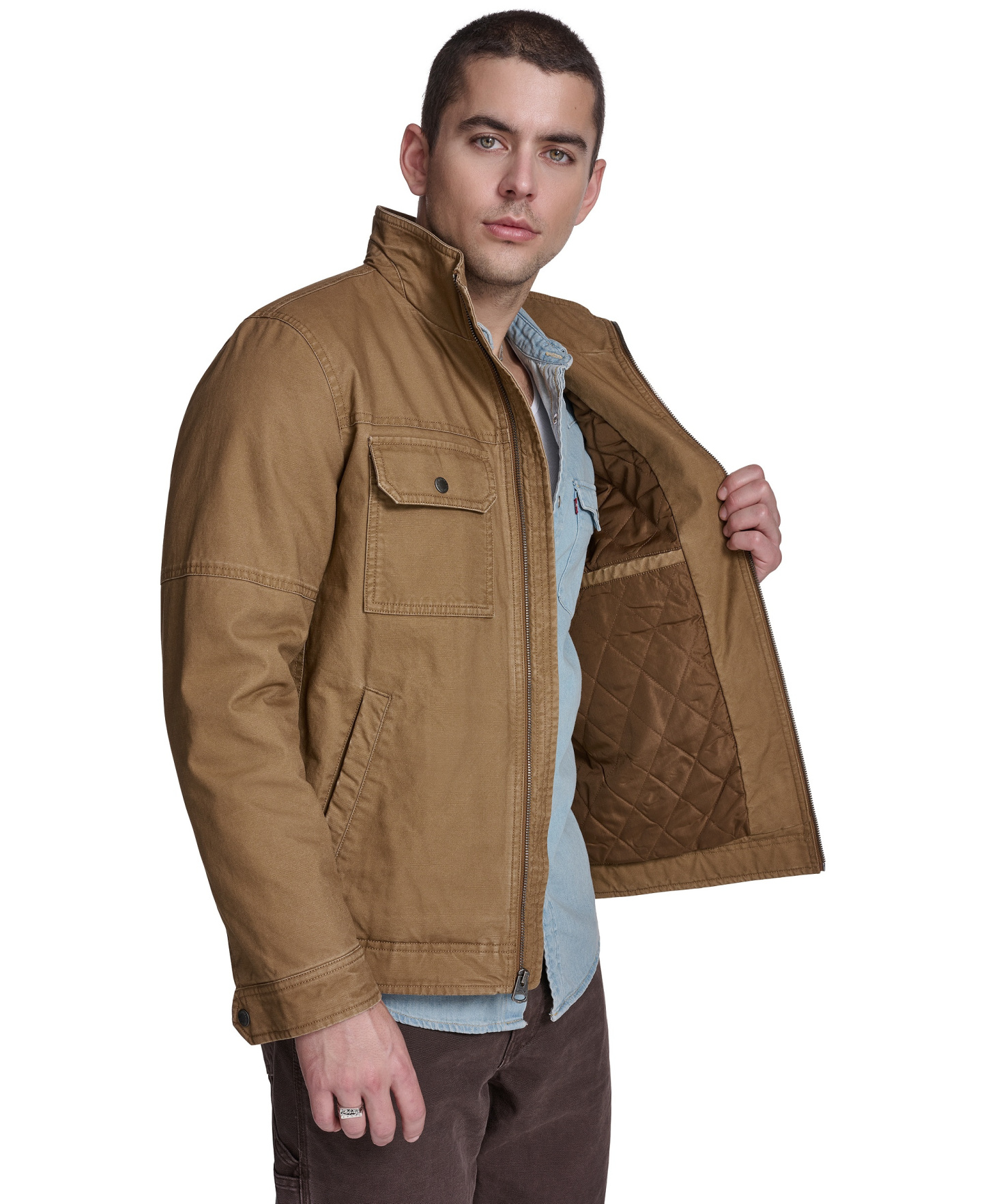 Levi's Men's Cotton Lightweight Jacket - Brown