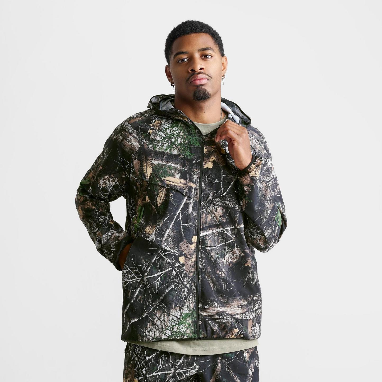 Men's Nike Stride Dri-FIT Realtree Running Jacket - Anthracite/Black