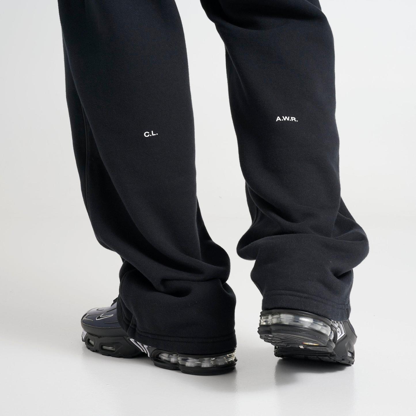 Men's Nithtke NOCTA Fleece CS Open-Hem Sweatpants - Black/Black/White