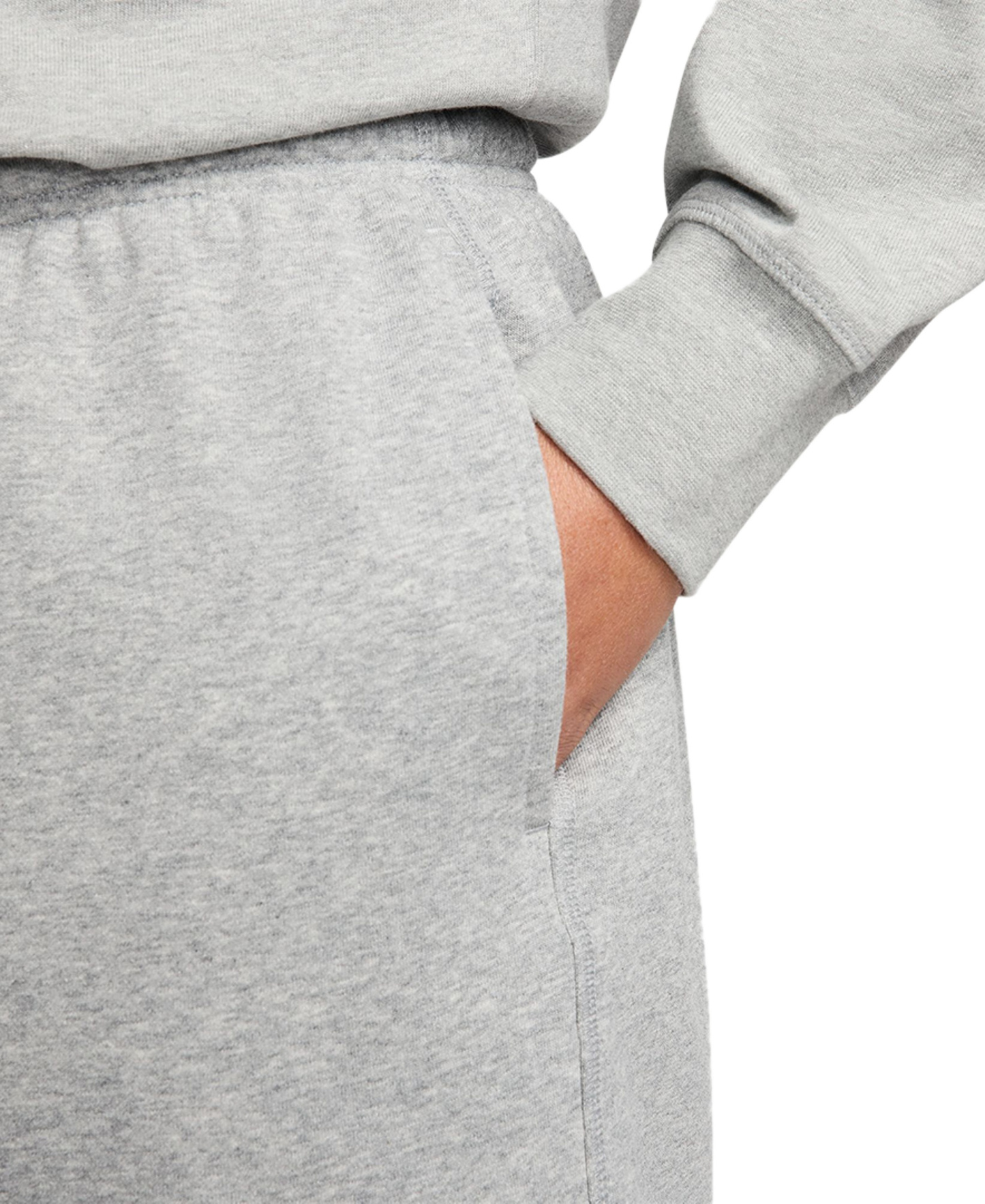 Nike Men's Club French Terry Flow Pull-On Shorts - Gray Heather