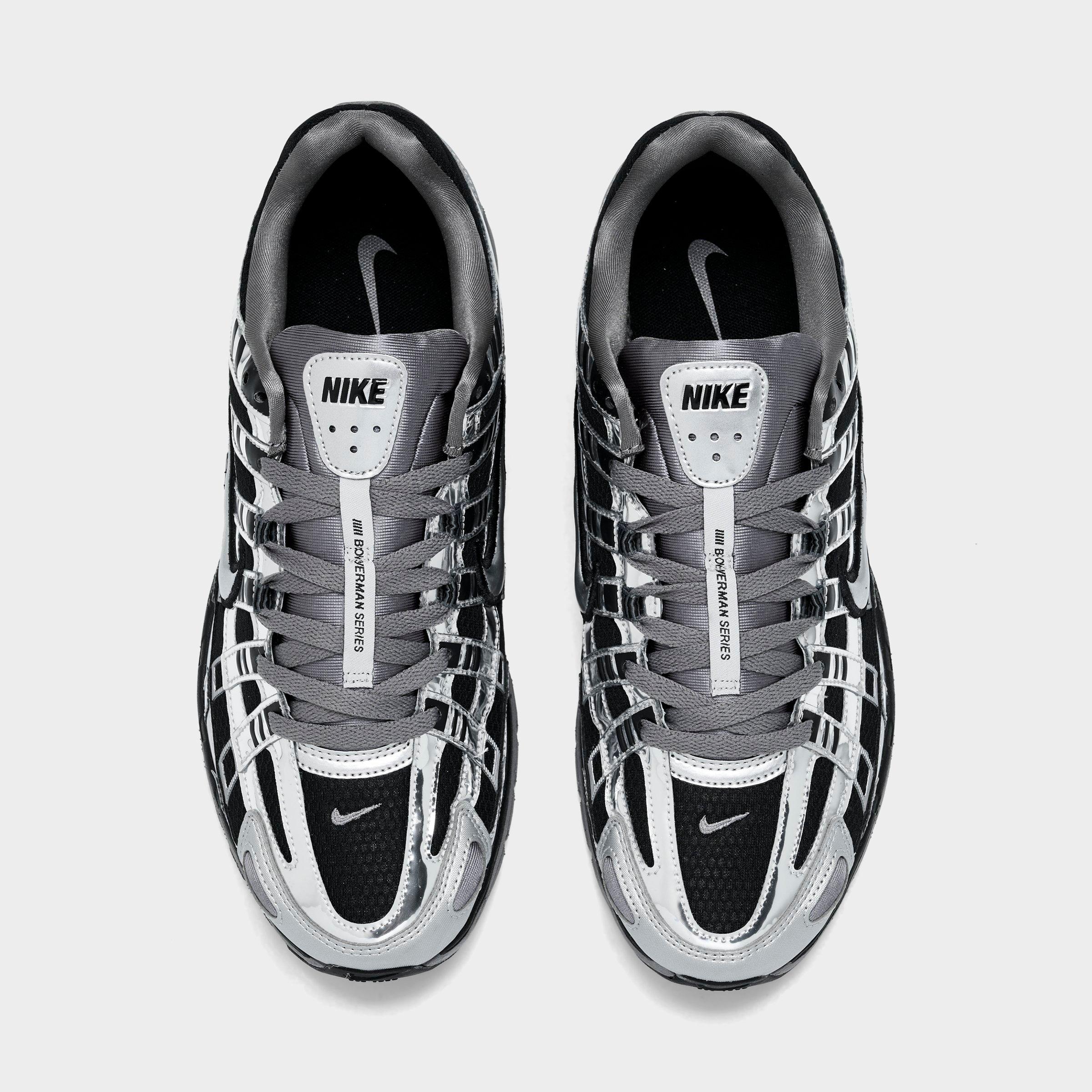 Men's Nithtke P-6000 Casual Shoes - Part 2 - Black/Metallic Silver/Pencil Point - Top view