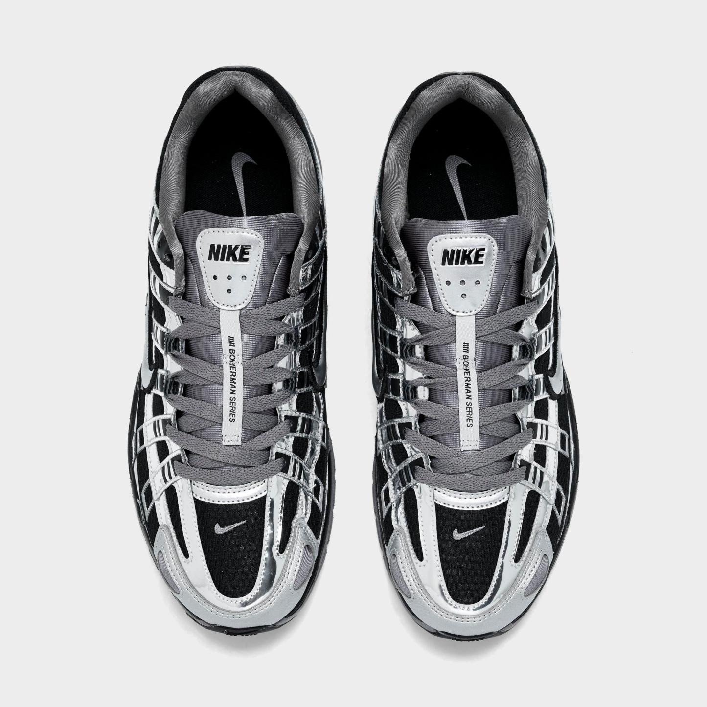 Men's Nithtke P-6000 Casual Shoes - Part 2 - Black/Metallic Silver/Pencil Point - Top view