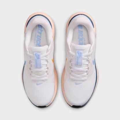 Women's Nithtke Structure 26 Running Shoes - White/Mystic Navy/Sundial/Aluminum - Top view