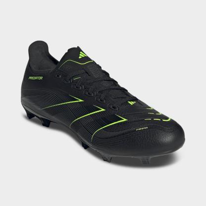 Men's adidas Predator League Firm/Multi-Ground Soccer Cleats - Core Black/Carbon/Lucid Lemon - view 2