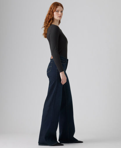 Levi's Women's 318 Shaping Stellar-Stretch Wide-Leg Jeans - Chances Are