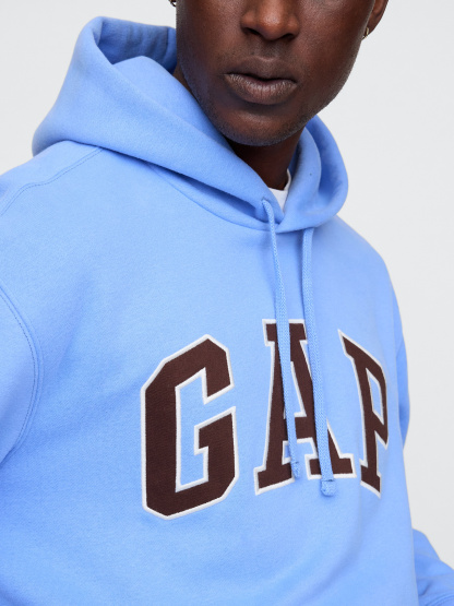 Adult VintageSoft Arch Logo Hoodie - shirting blue