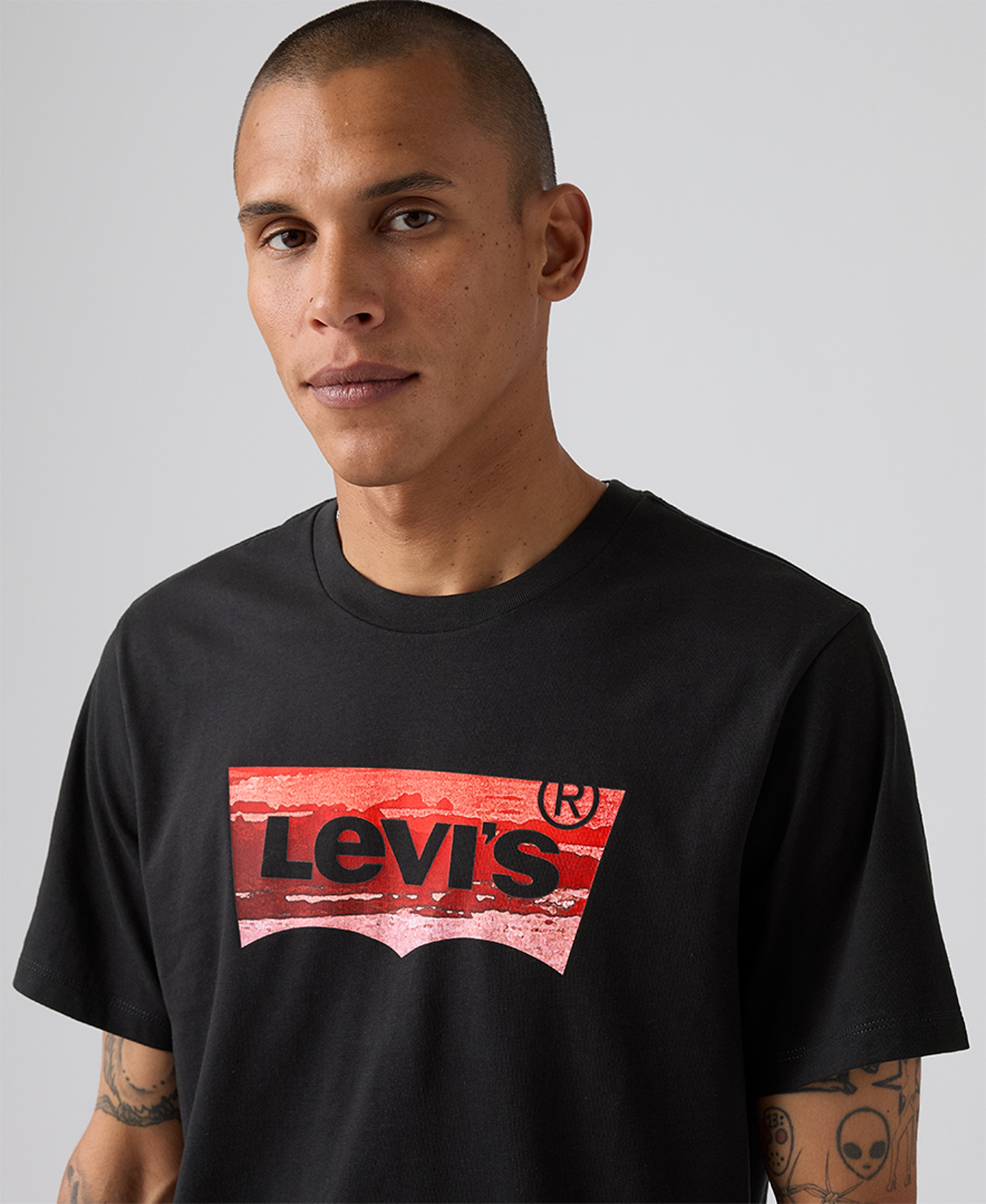 Levi's Men's Graphic Logo Batwing Short-Sleeve T-shirt - Black