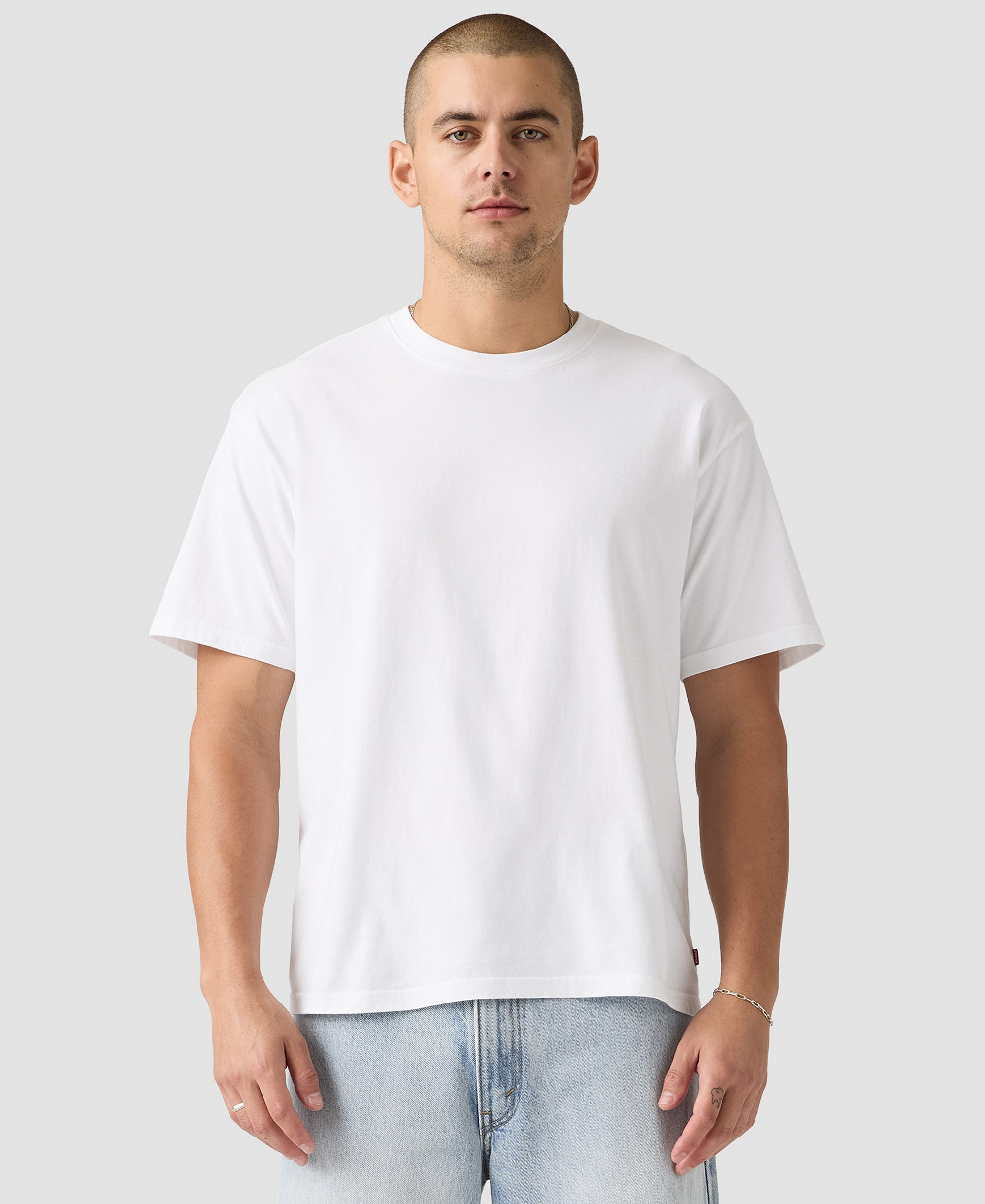 Levi's Men's Classic Cropped Boxy Short-Sleeve T-Shirt - White