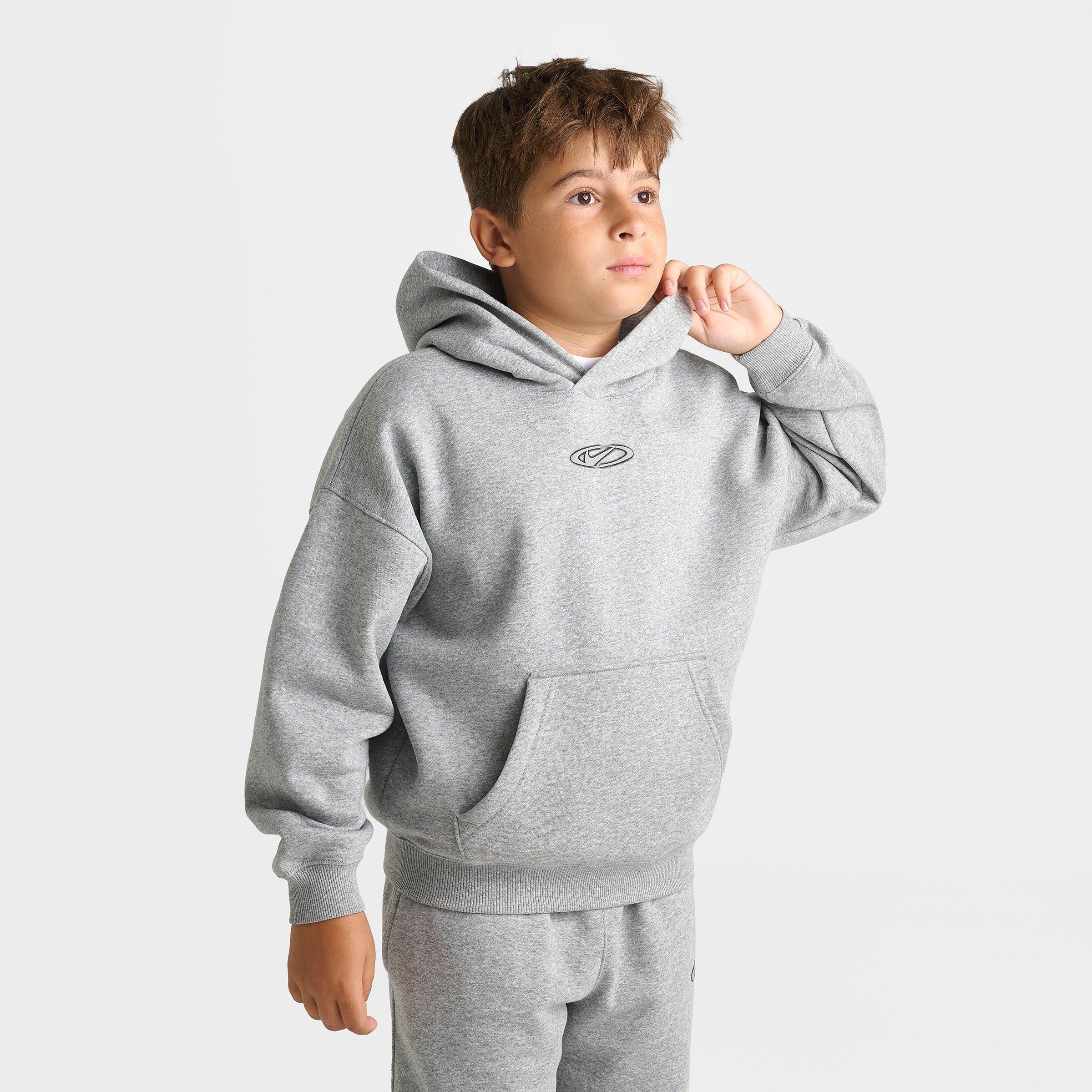 Big Kids' Nithtke Sportswear Club Fleece Athletic Dept. Oversized Hoodie - Dark Grey Heather