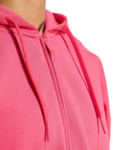 adidas Women's Essentials Contemporary Fleece Full-Zip Hooded Jacket - Power Pink