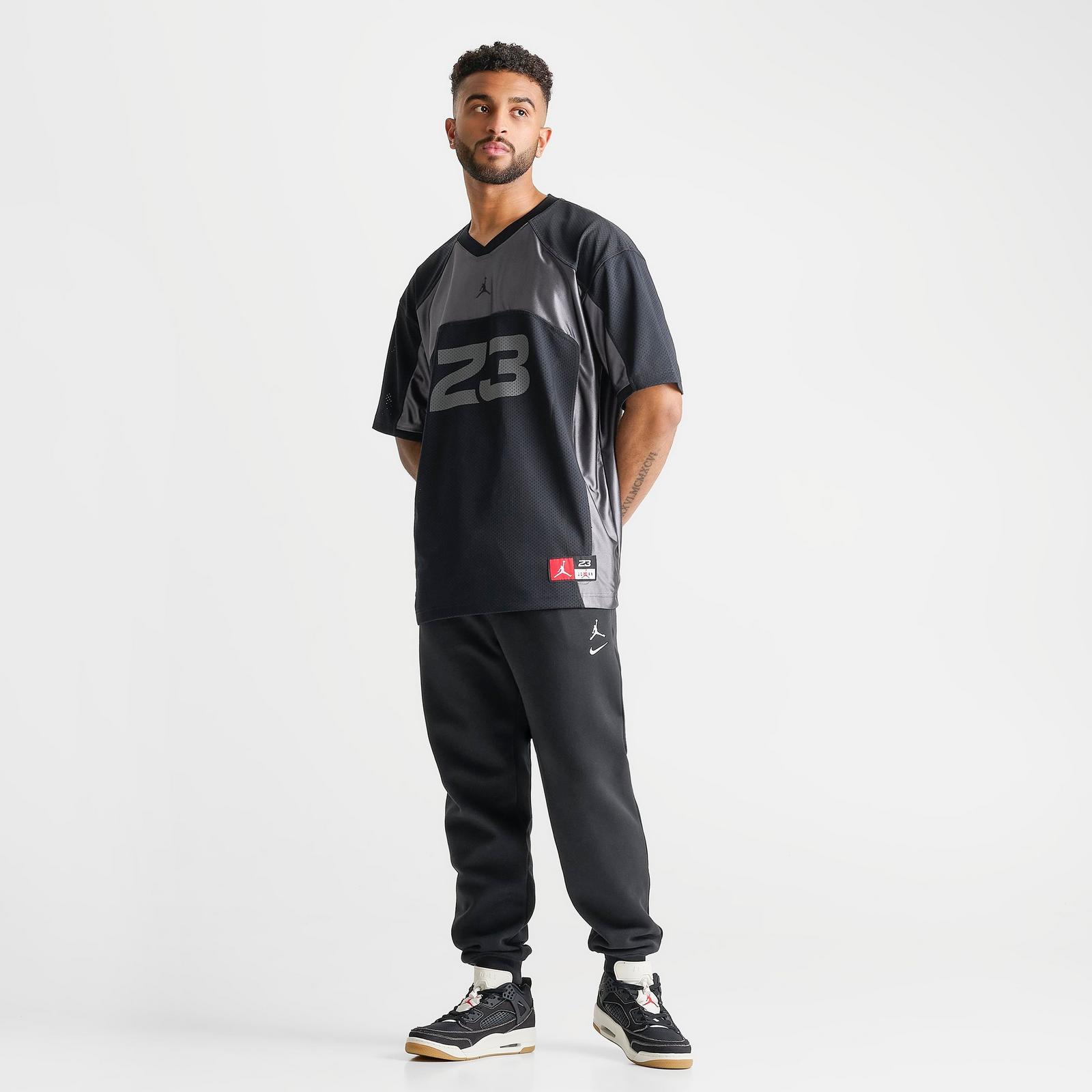 Men's Jordan Flight Football Jersey - Black/Iron Grey/Black - view 2