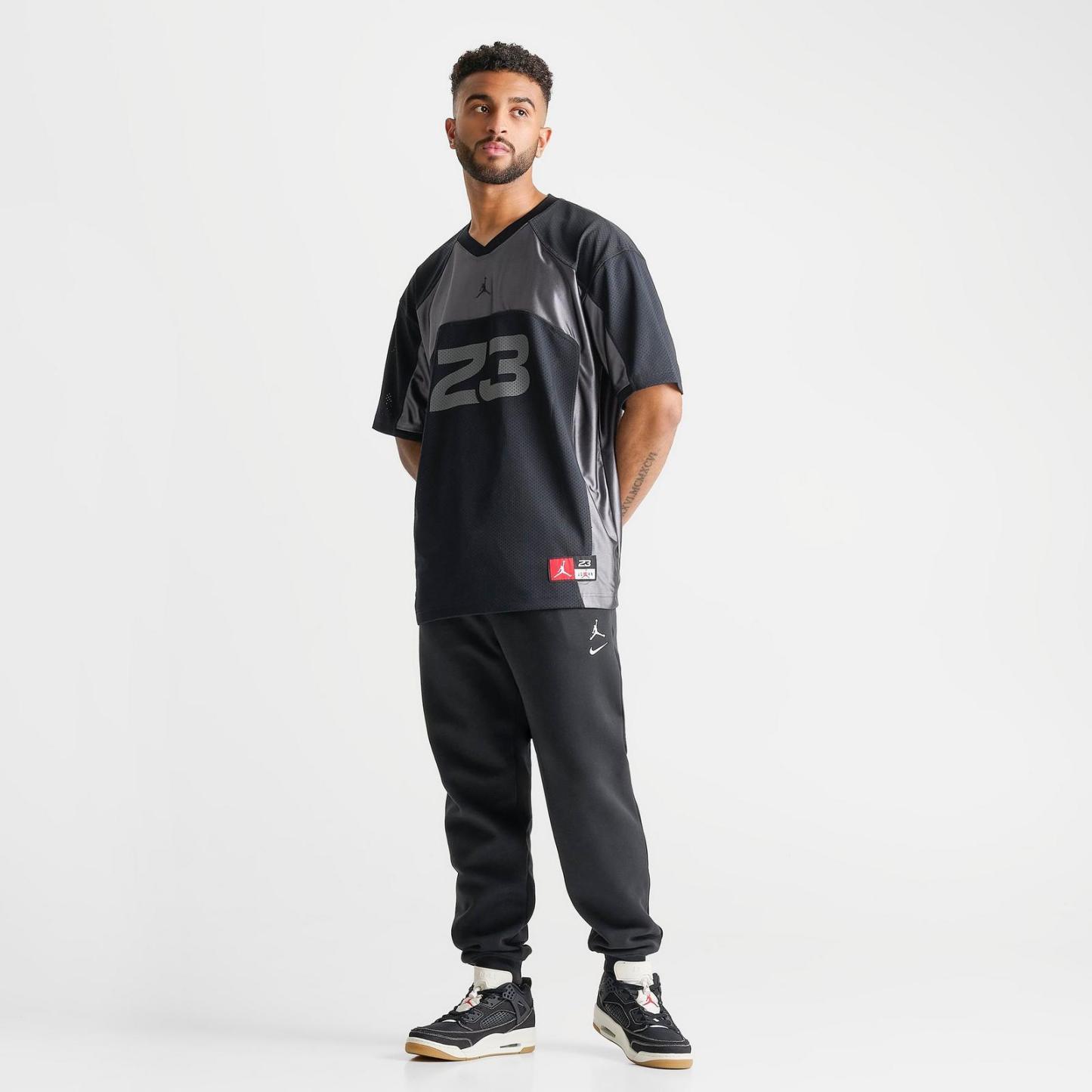 Men's Jordan Flight Football Jersey - Black/Iron Grey/Black - view 2