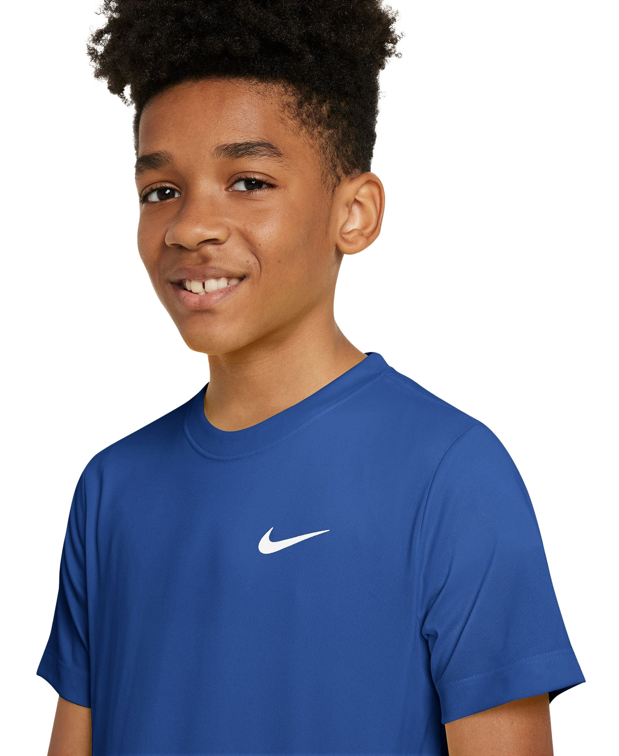 Nike Boys' and Girls' 6-20 Legend Dri-FIT Logo Graphic T-Shirt - Gamer Royal