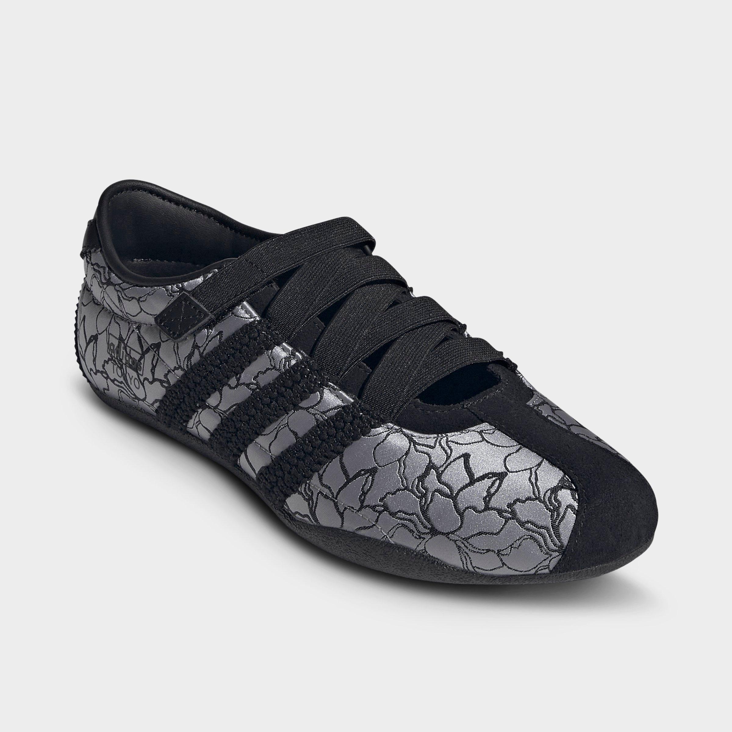 Women's adidas Originals Tokyo MJ Casual Shoes - Part 2 - Iron Metallic/Core Black/Core Black - Both shoes facing left