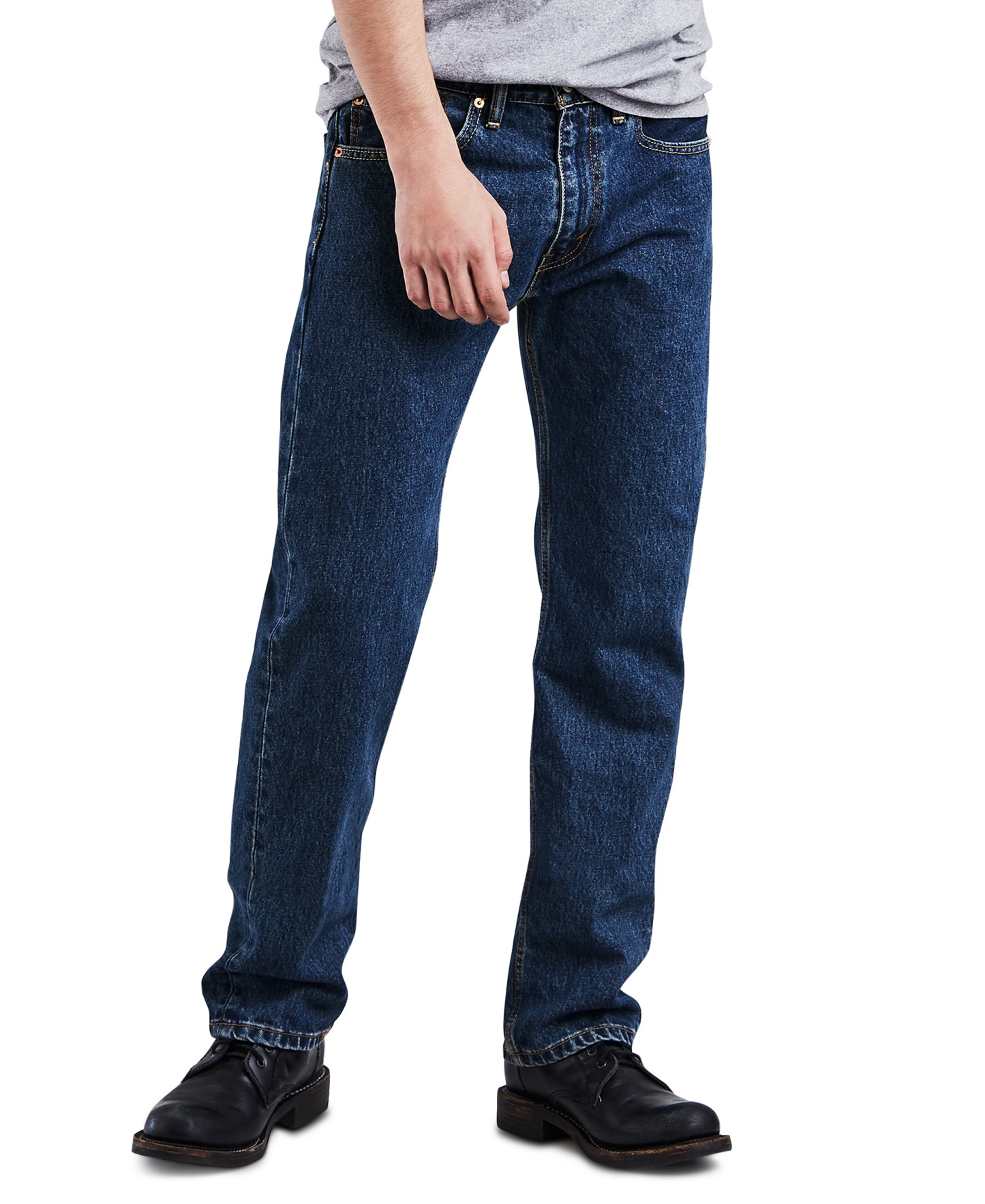 Levi's Men's 505™ Non-Stretch Regular Fit Jeans - Dark Stonewash