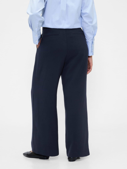 365 High Rise Pleated Trousers - New classic navy blue