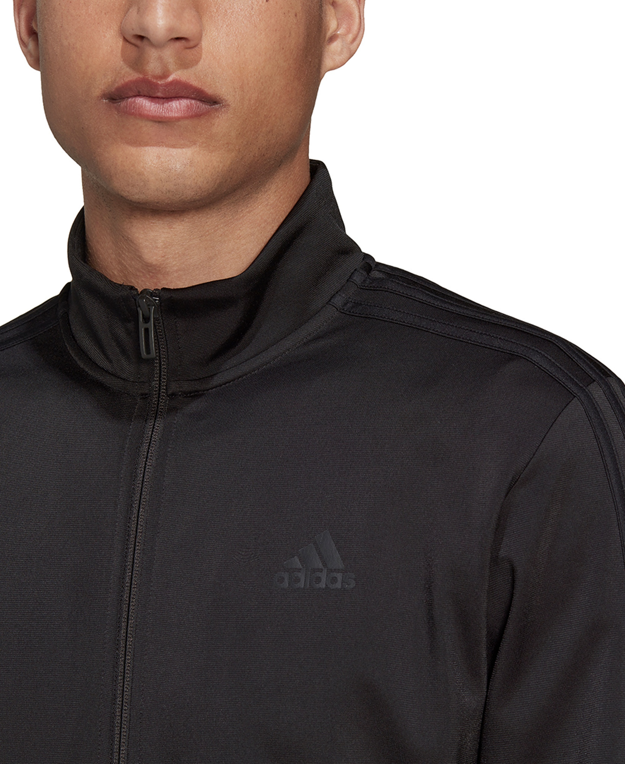 adidas Men's Tricot Track Jacket - Black/Black