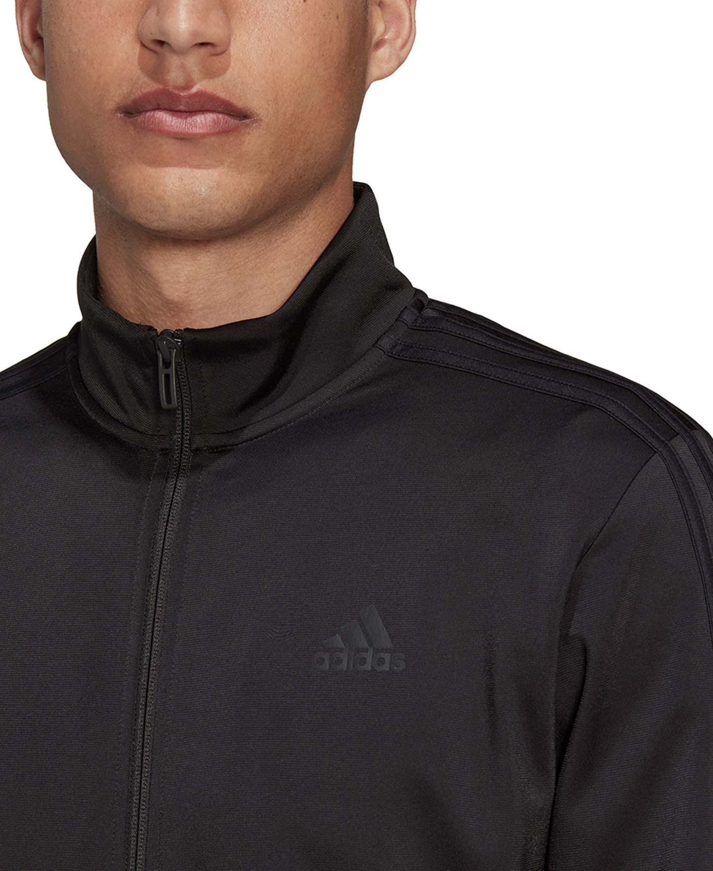 adidas Men's Tricot Track Jacket - Black/Black