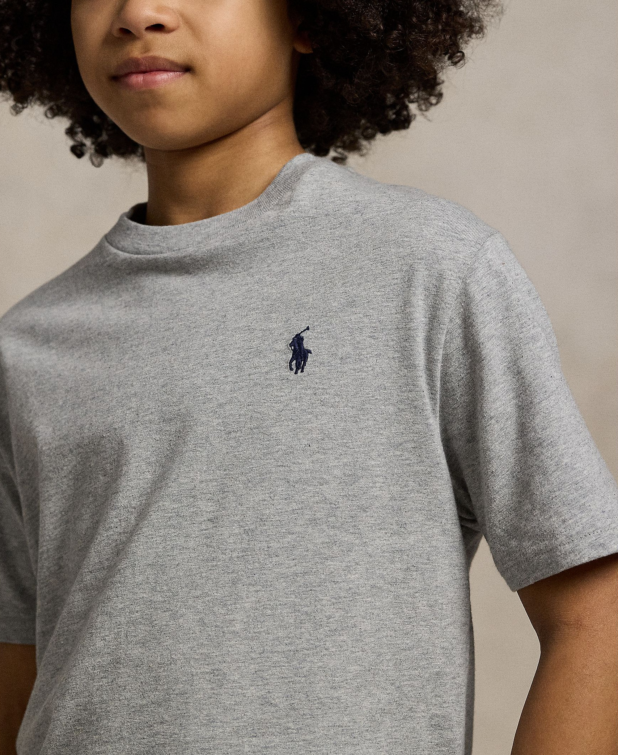 Polo Ralph Lauren Boys' 8-20 Cotton Jersey Crewneck T-Shirt - Andover Heather Gray