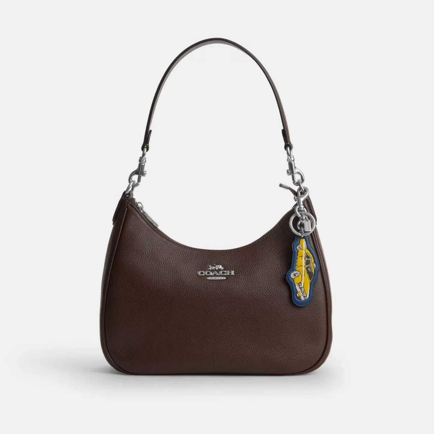 Taxi Bag Charm - Silver/Deep Blue Multi - view 2