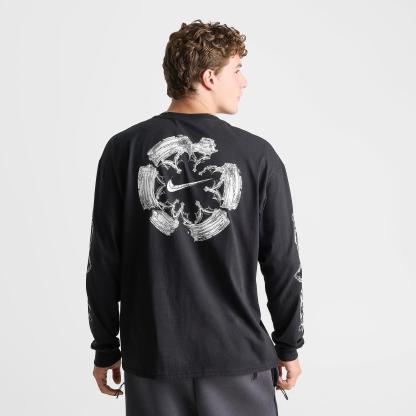 Men's Nithtke Sportswear Max 90 Neo Long-Sleeve T-Shirt - Black