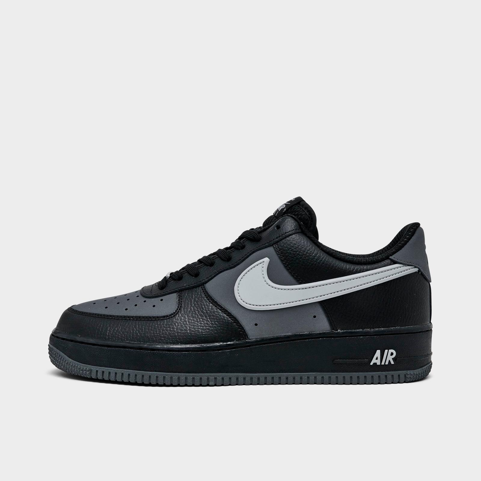 Men's Nike Air Force 1 '07 LV8 Casual Shoes - Black/Iron Grey/Light Smoke Grey (IR1475-010)