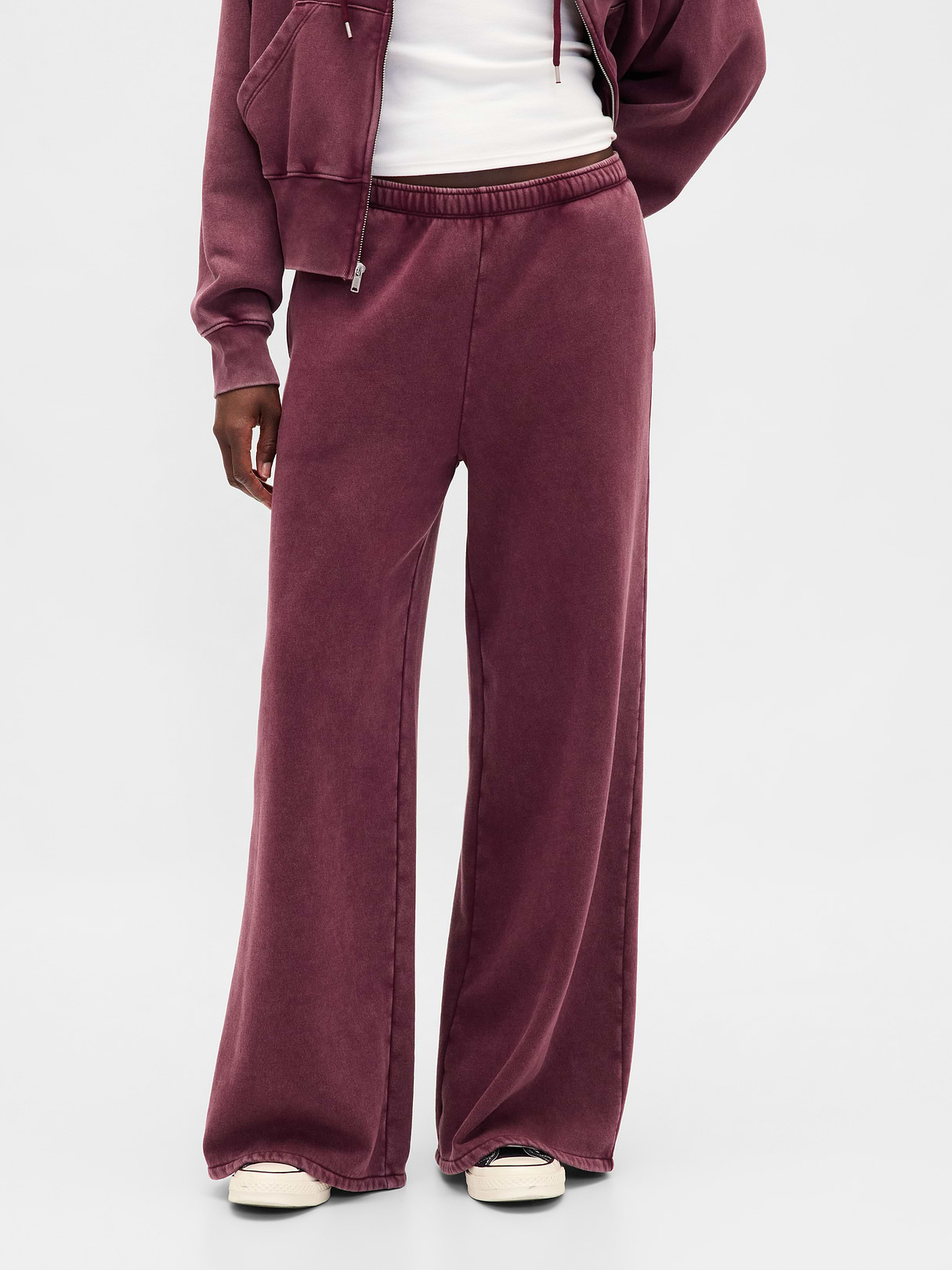 VintageSoft Baggy Sweatpants - Tuscan red wash