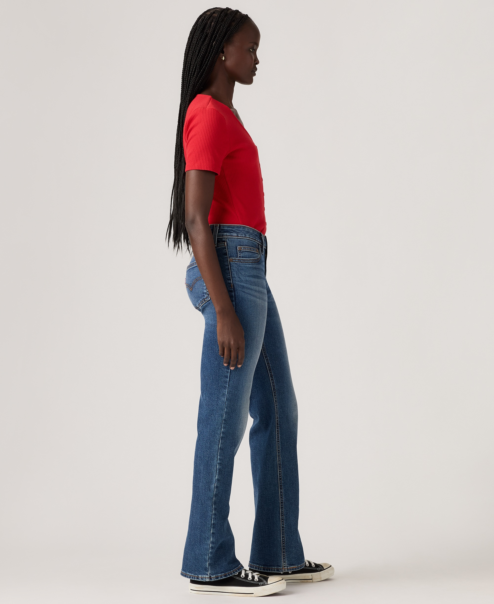Levi's Women's Superlow Low-Rise Bootcut Jeans - Darted Denim