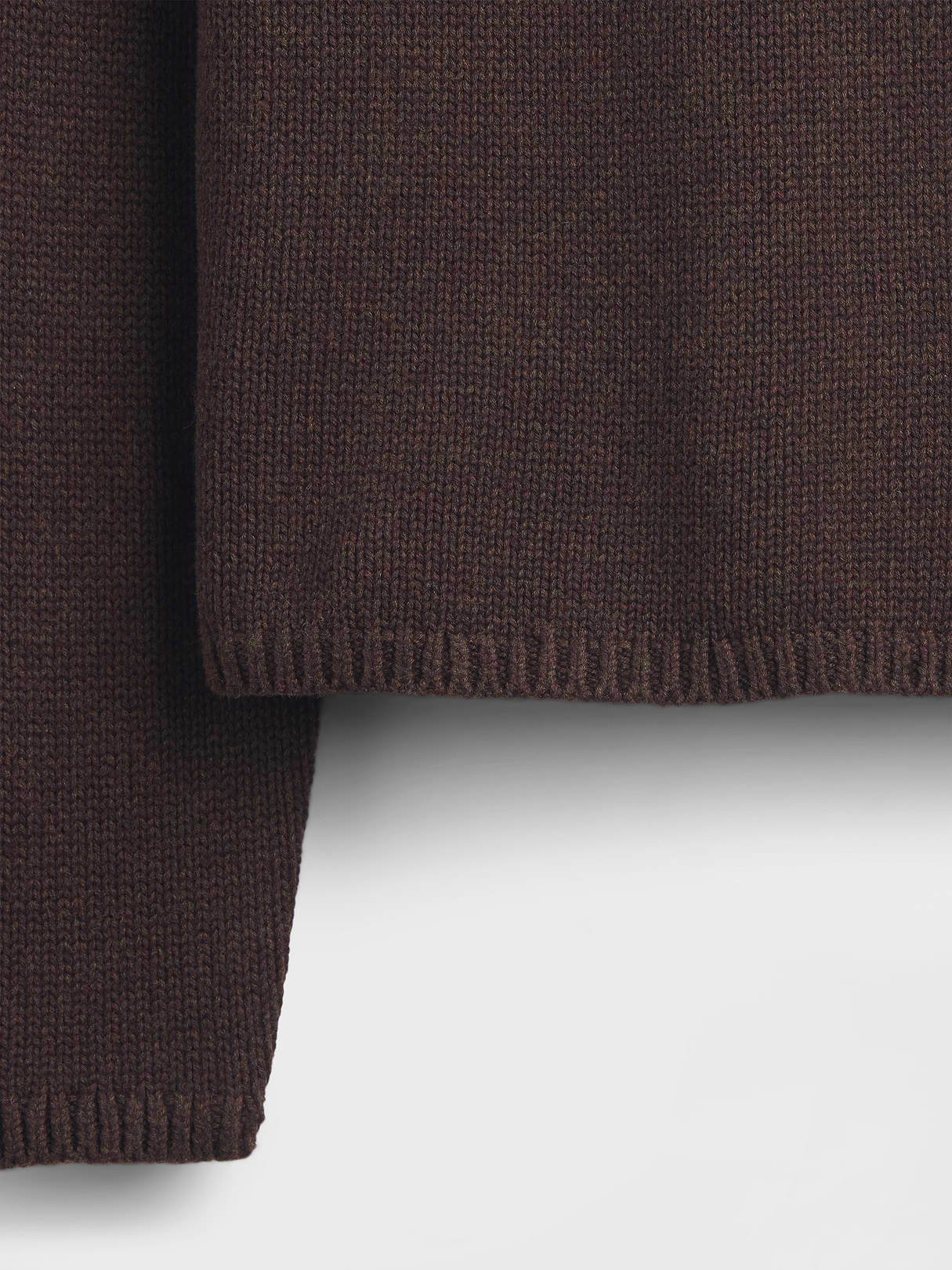 100% Cotton Rollneck Sweater - Terra brown