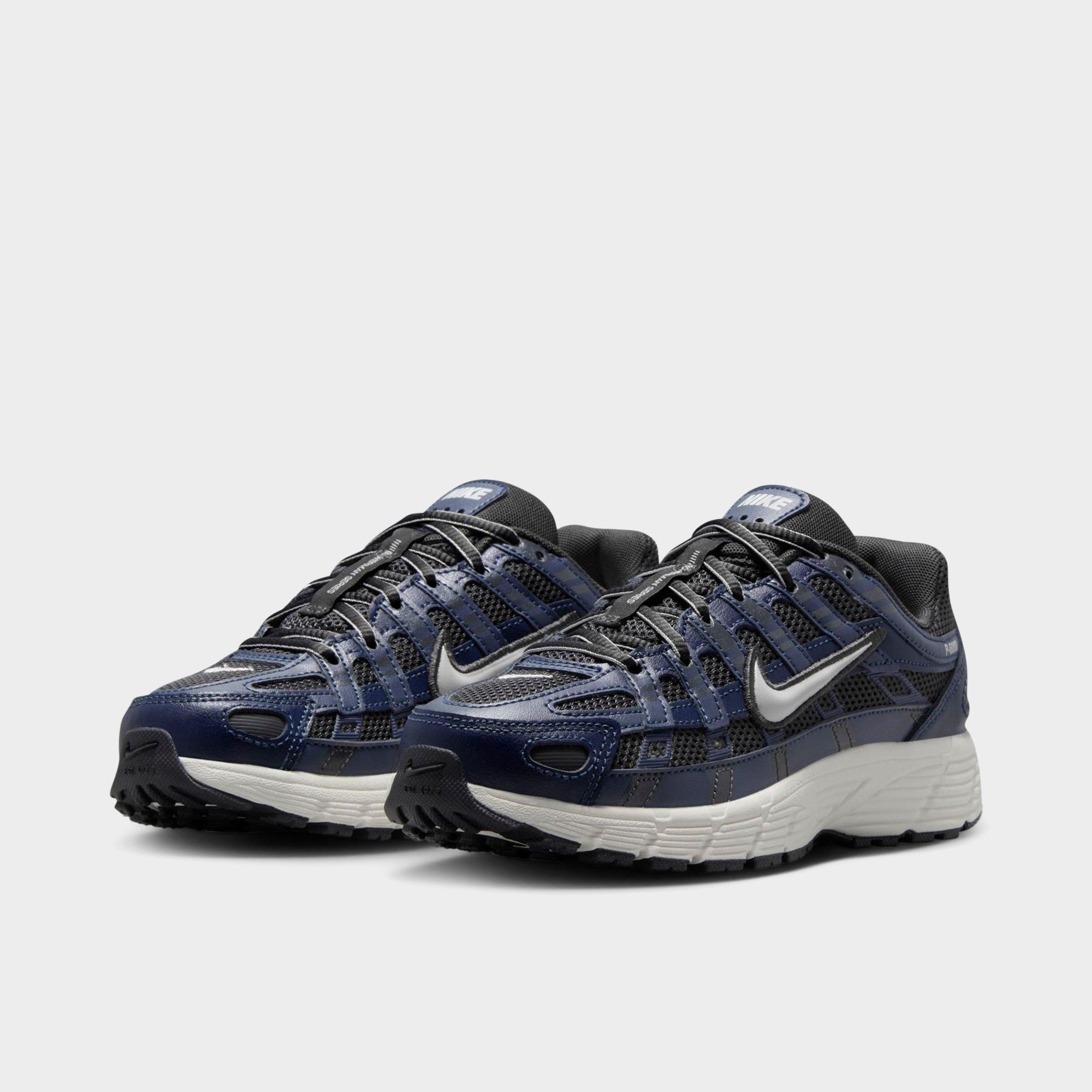 Big Kids' Nithtke P-6000 Casual Shoes - Thunder Blue/Anthracite/Sail/Vast Grey - Both shoes facing left