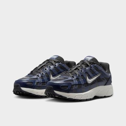 Big Kids' Nithtke P-6000 Casual Shoes - Thunder Blue/Anthracite/Sail/Vast Grey - Both shoes facing left