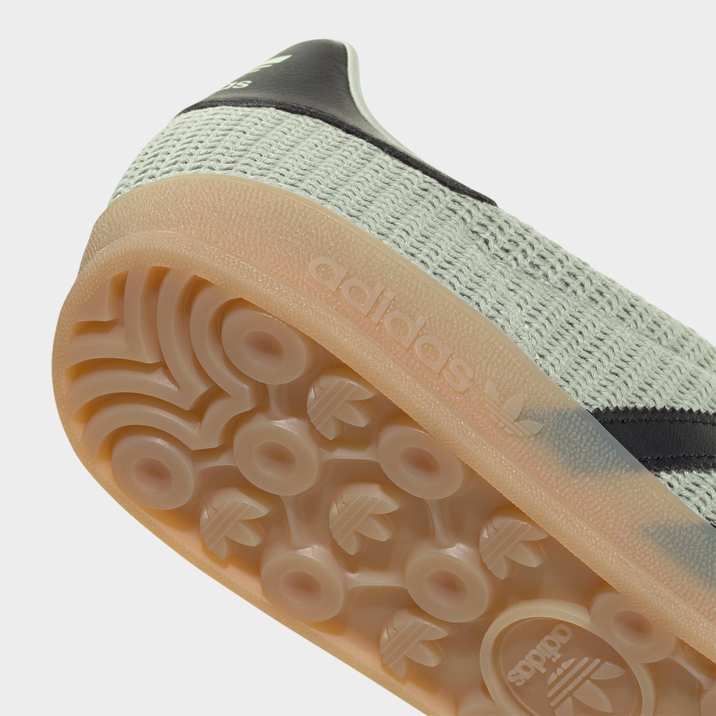 Men's adidas Originals Gazelle Indoor Casual Shoes - Halo Green/Core Black/Gum - Detail shot