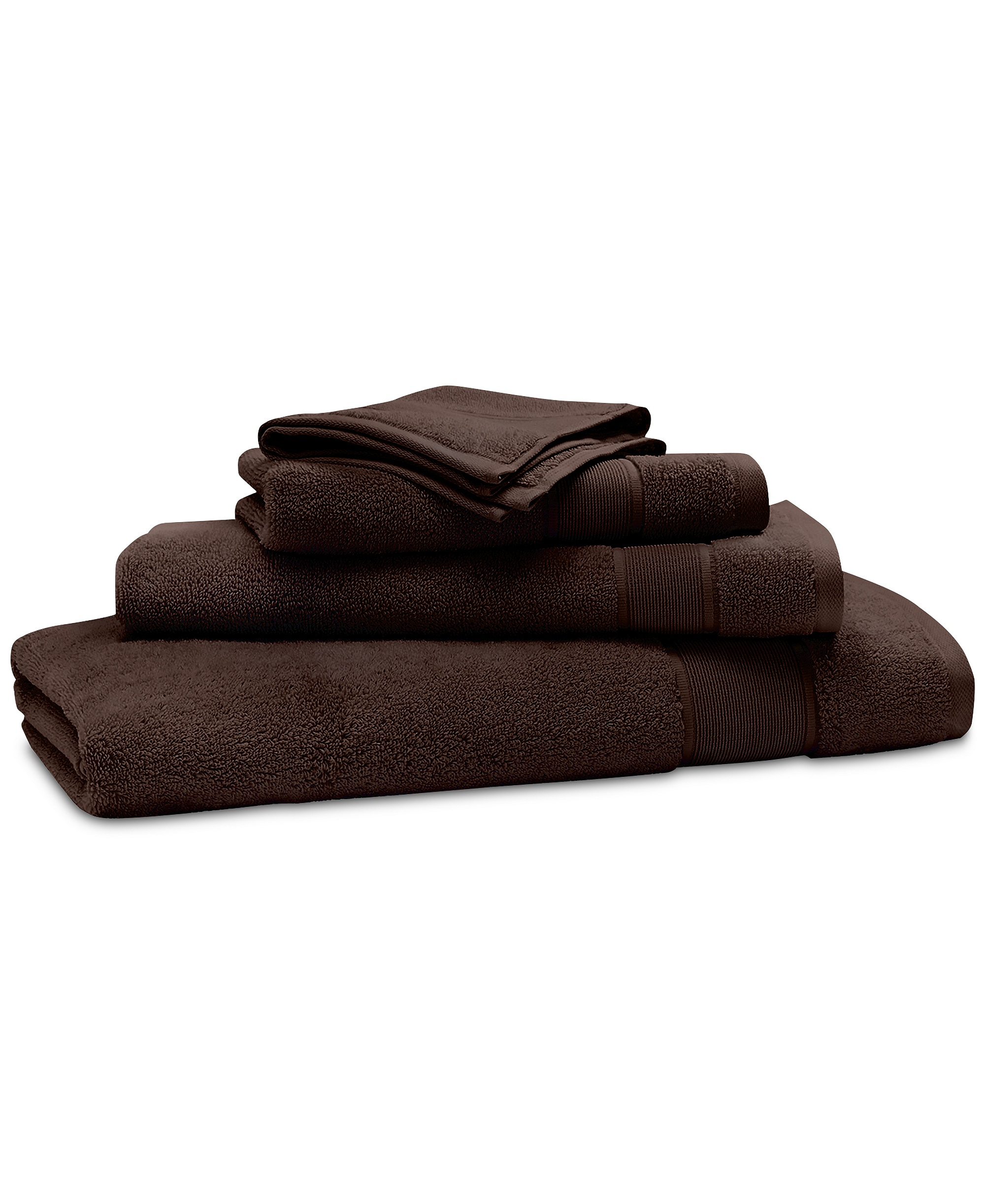 Lauren Ralph Lauren Sanders Solid Antimicrobial Cotton Bath Towel, 30" x 56" - Dark Chocolate