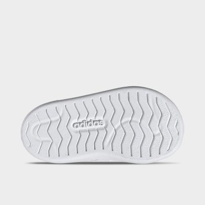 Kids' Toddler adidas Streettalk Hook-And-Loop Stretch Lace Casual Shoes - Footwear White/Core Black - Bottom view