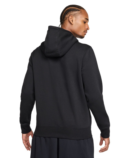 Nike Men's Full-Zip Fleece Regular-Fit Hoodie - Black/White