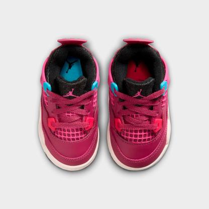 Kids' Toddler Air Jordan Retro 4 Basketball Shoes - Sweet Beet/Desert Pink/Off Noir/Chalk - view 5
