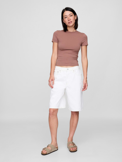 CloseKnit Jersey T-Shirt - Mauvey brown