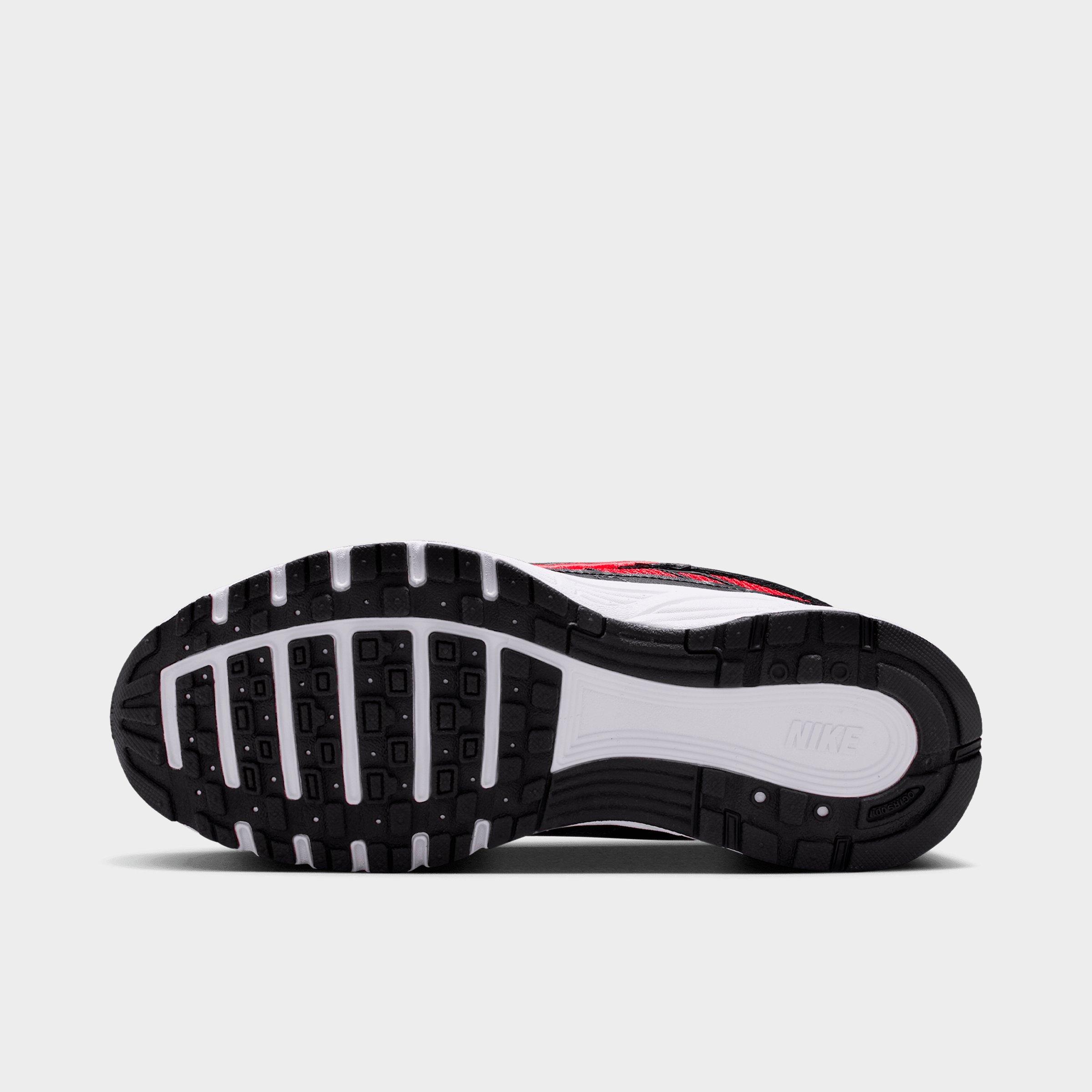 Big Kids' Nithtke P-6000 Casual Shoes - University Red/Metallic Silver/Dark Smoke Grey/Black - Bottom view