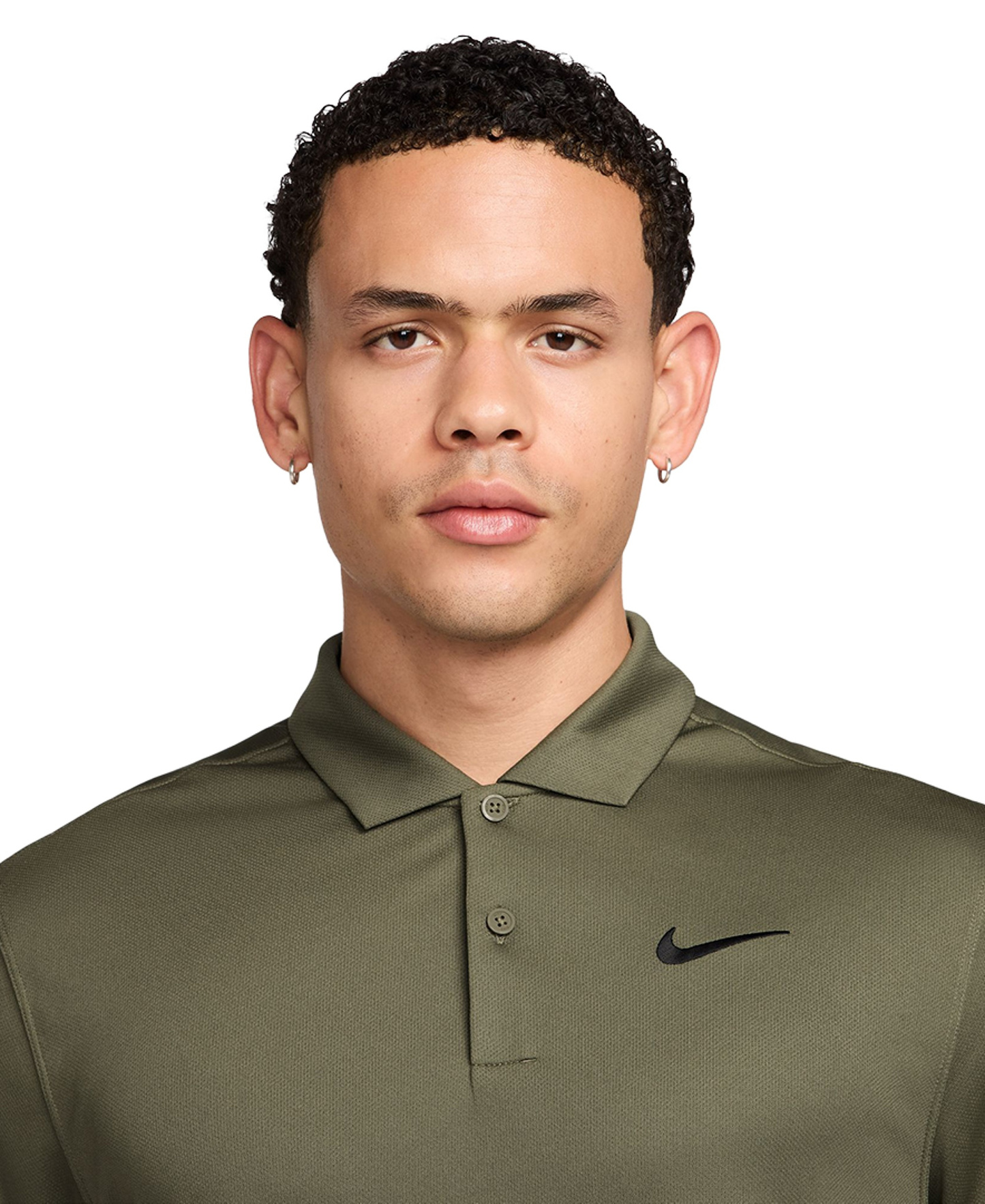 Nike Men's Relaxed-Fit Core Dri-FIT Short-Sleeve Golf Polo Shirt - Medium Olive/black