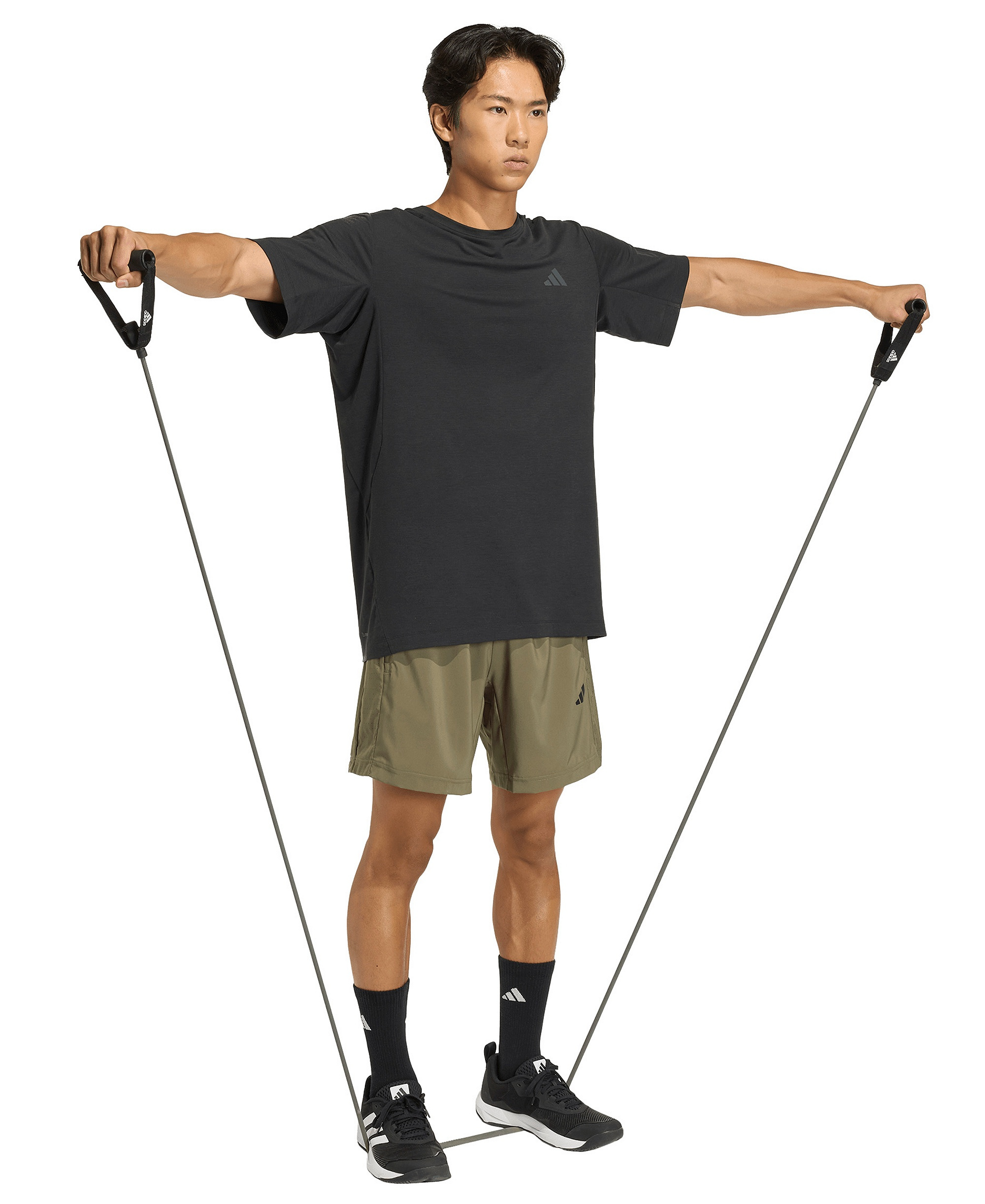 adidas Men's Workout Essentials Base Woven Shorts - Olive Strata