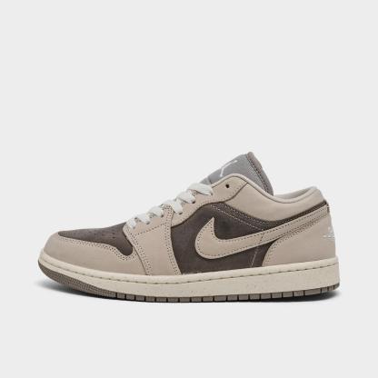 Women's Air Jordan 1 Low SE Casual Shoes - Enigma Stone/Oatmeal/Pale Ivory/Hemp - view 1