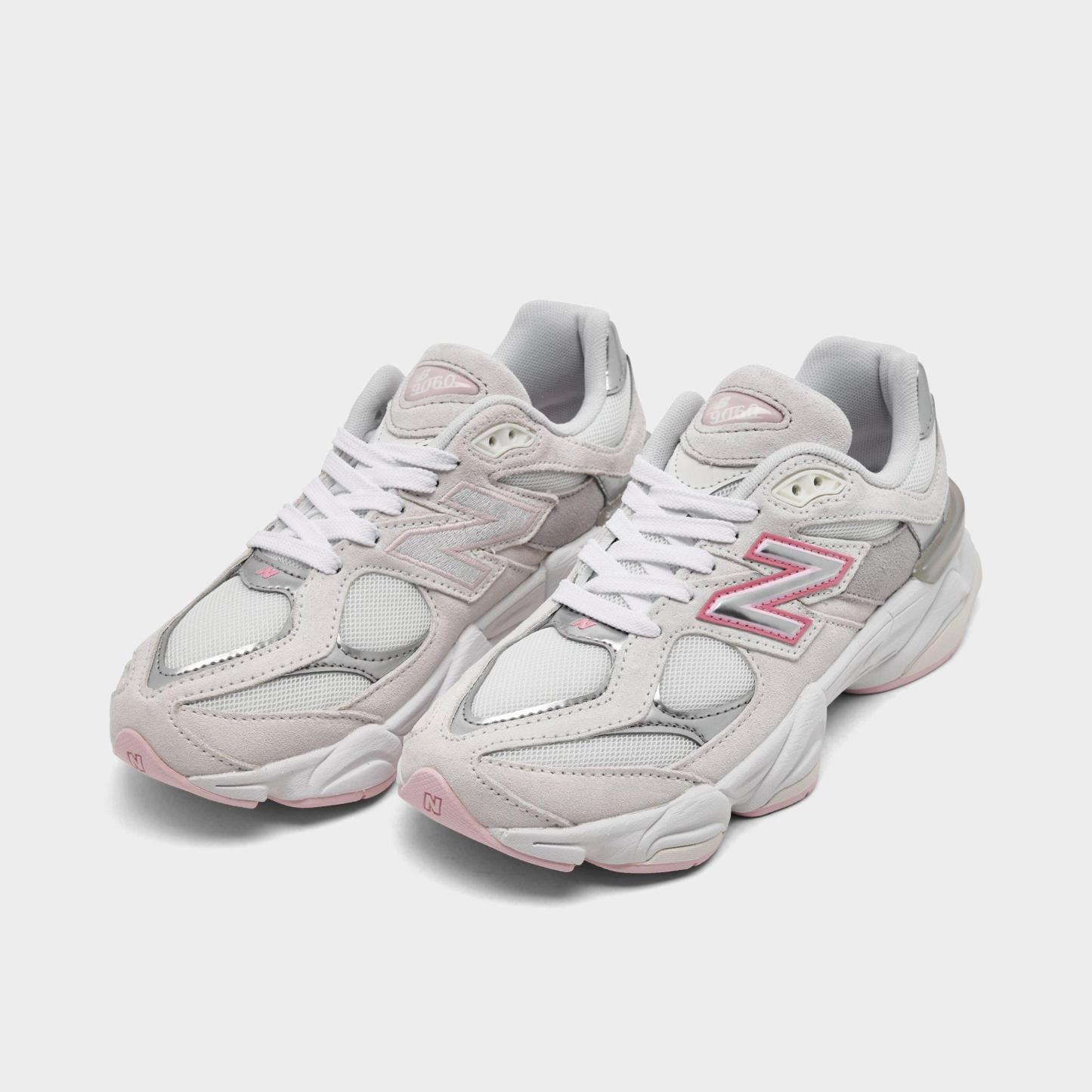 Girls' Big Kids' New Balance 9060 Casual Shoes - Pink/Grey - view 2