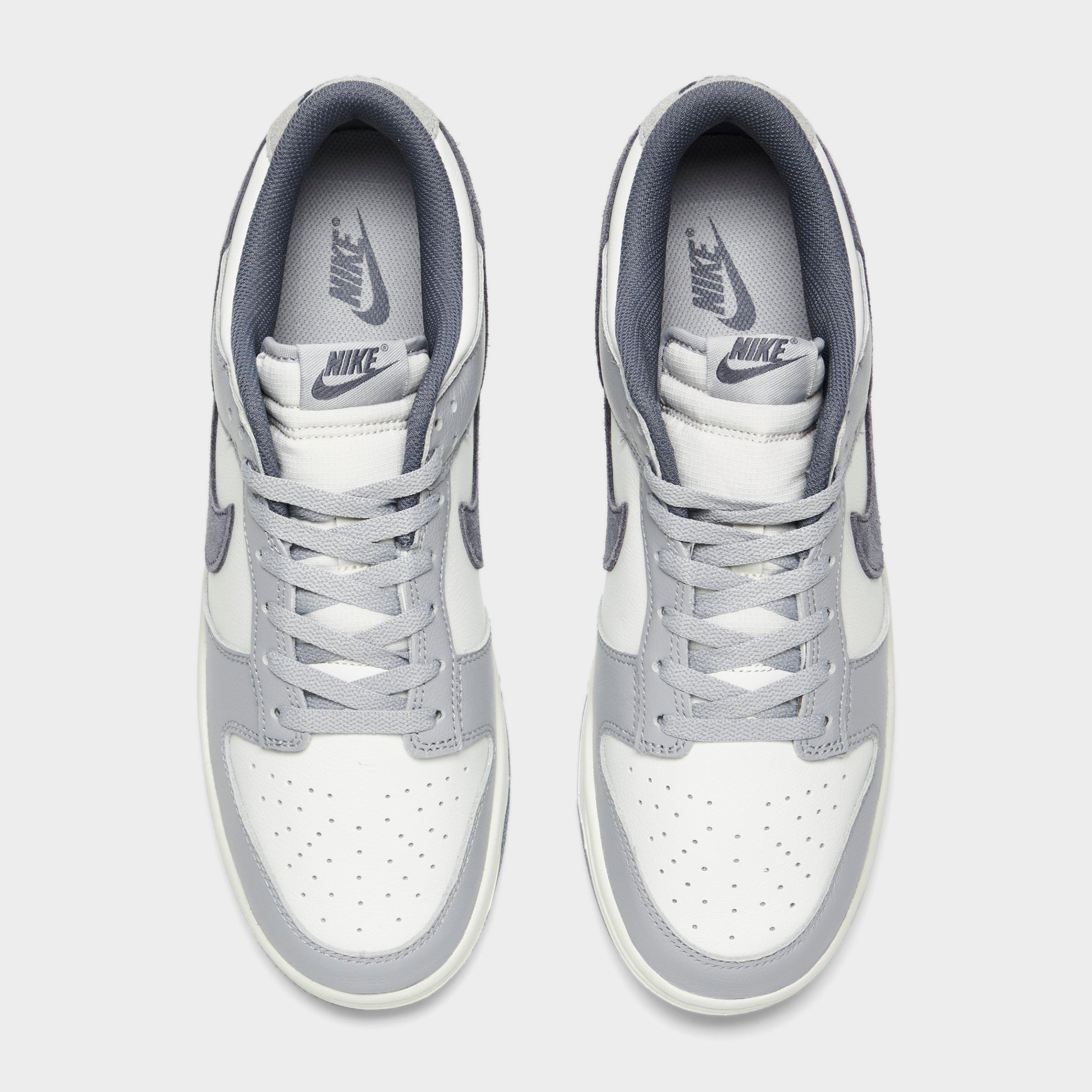 Nithtke Dunk Low Retro Premium SE Corduroy Casual Shoes (Men's Sizing) - White/Light Carbon/Platinum Tint - Top view