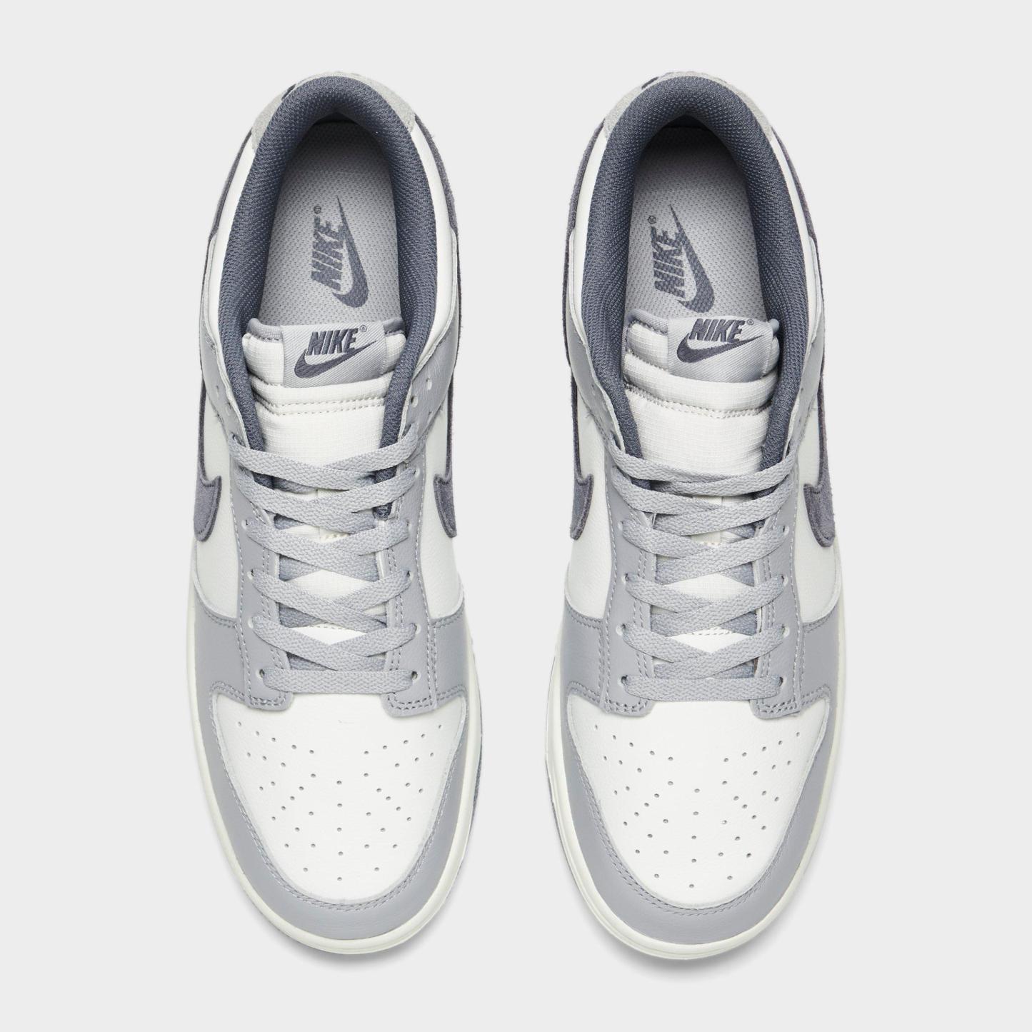 Nithtke Dunk Low Retro Premium SE Corduroy Casual Shoes (Men's Sizing) - White/Light Carbon/Platinum Tint - Top view